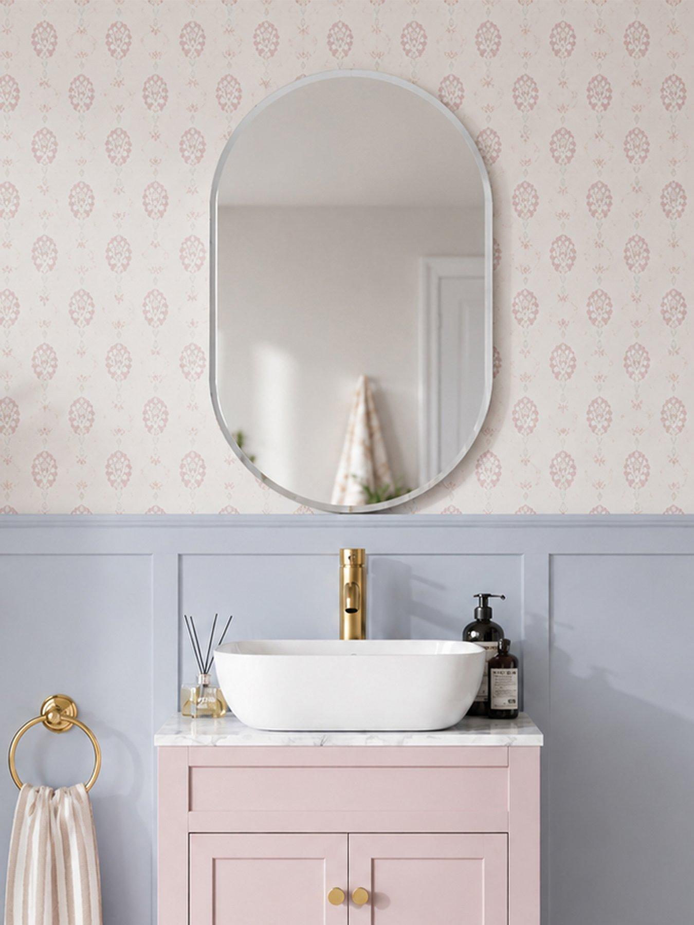 Showerdrape Lincoln Large Oval Mirror 70 X 50cm