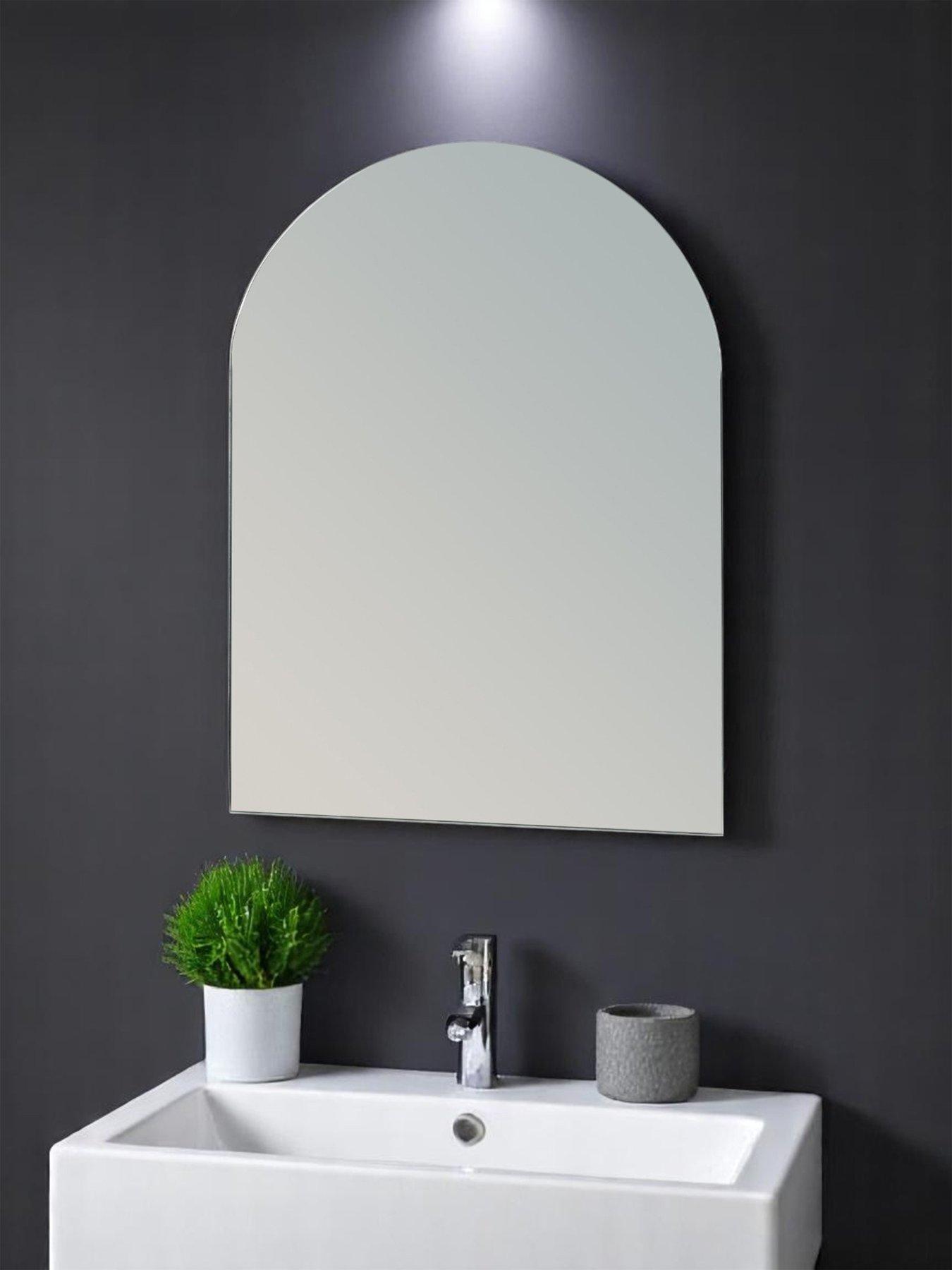 Showerdrape Hampton Arched Oval Frameless Bathroom Mirror