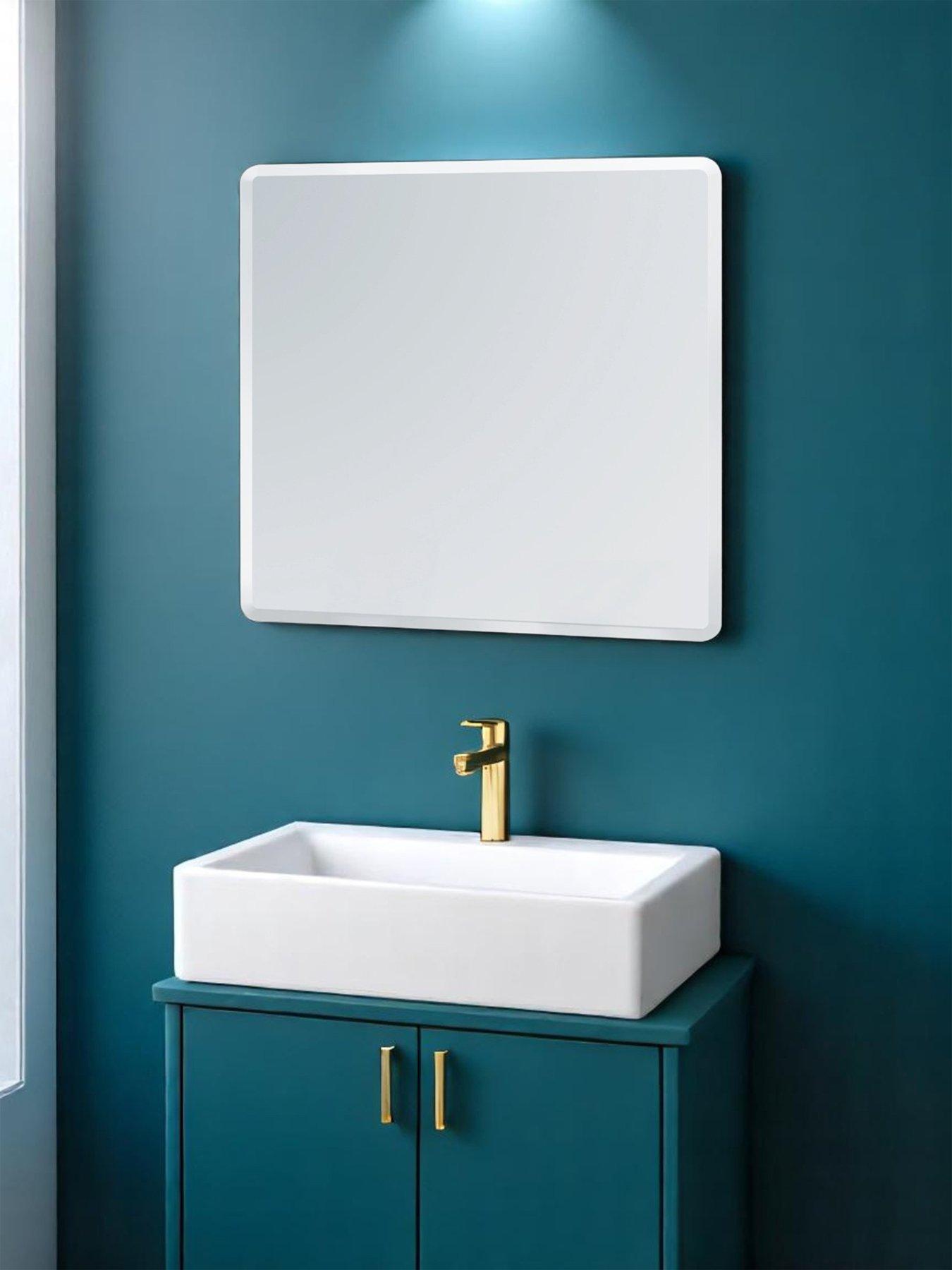 Showerdrape Trafalgar Square Frameless Bevelled Edge Bathroom Mirror