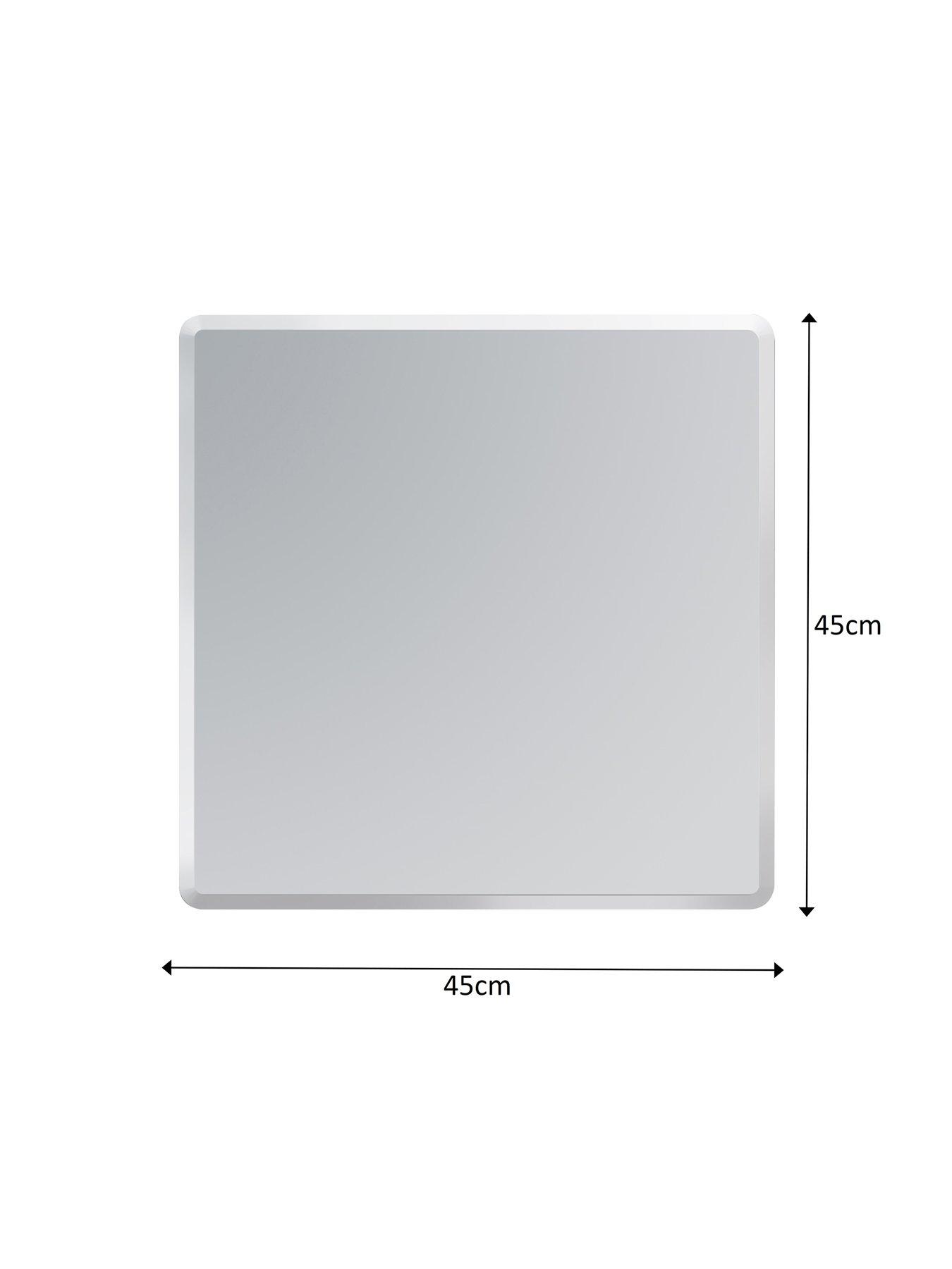 Image 5 of 6 of Showerdrape Trafalgar Square Frameless Bevelled Edge Bathroom Mirror