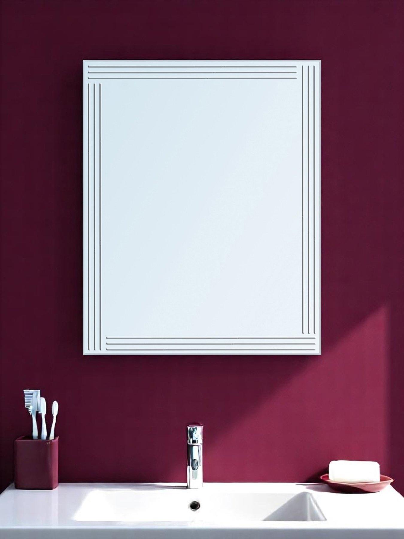 undefined Kensington Diamond Cut Mirror 60 X 45 Cm