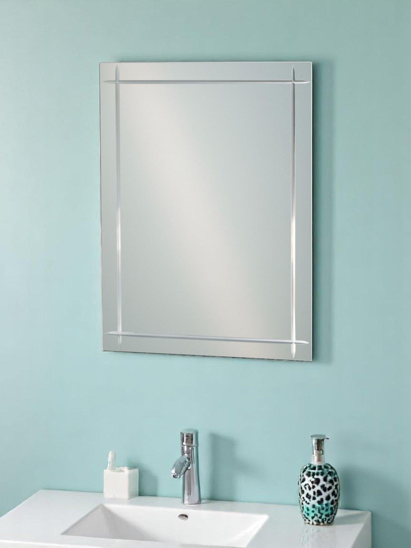 undefined Marylebone Diamond Cut Mirror 60 X 45 Cm