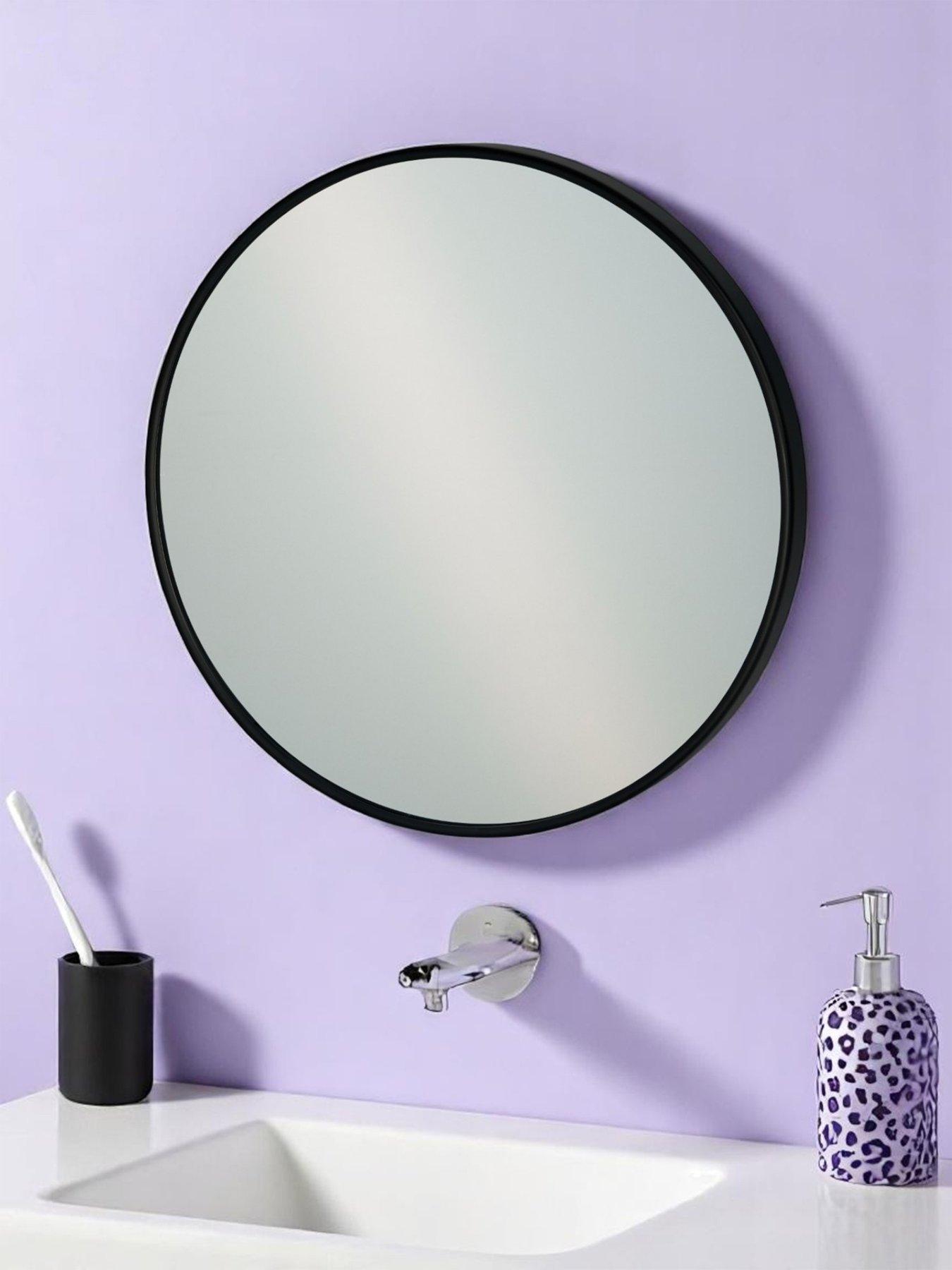 showerdrape-portobello-40cm-round-black-frame-mirror