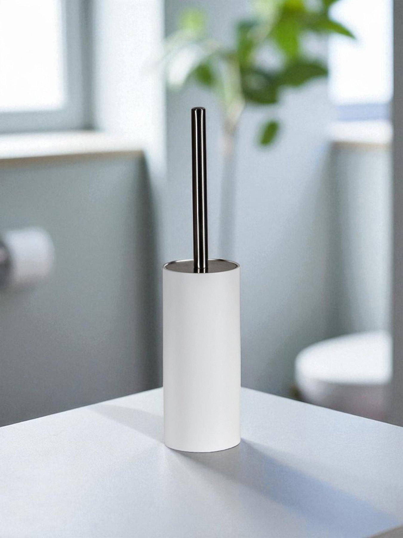 Showerdrape Alto White Toilet Brush & Holder