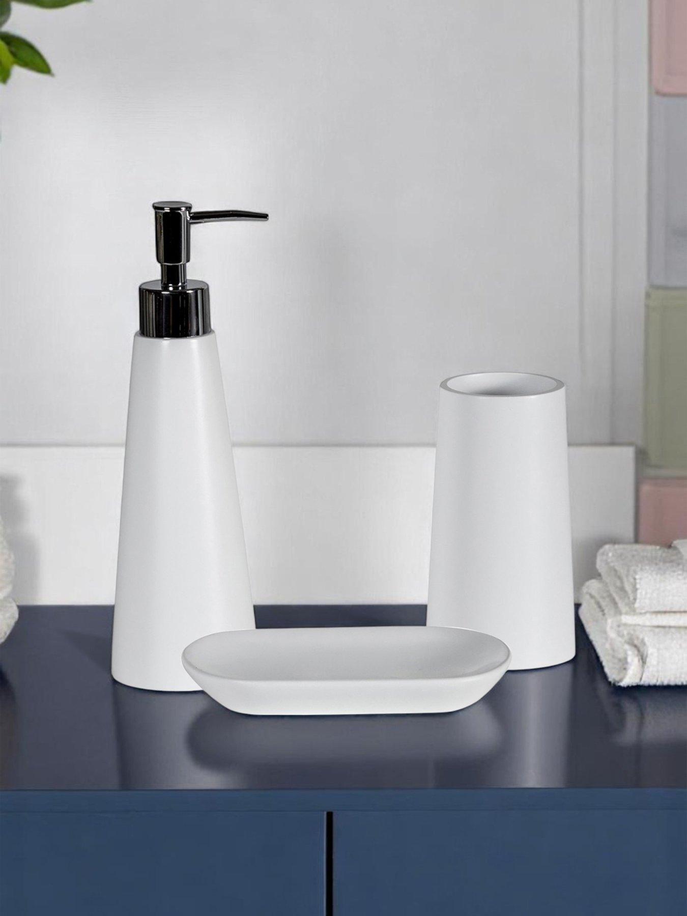 Showerdrape Alto White 3pc Set