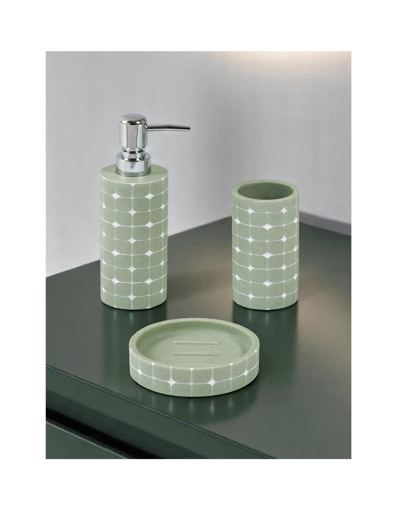 Showerdrape Mosaica Pistachio 3 Pec Set