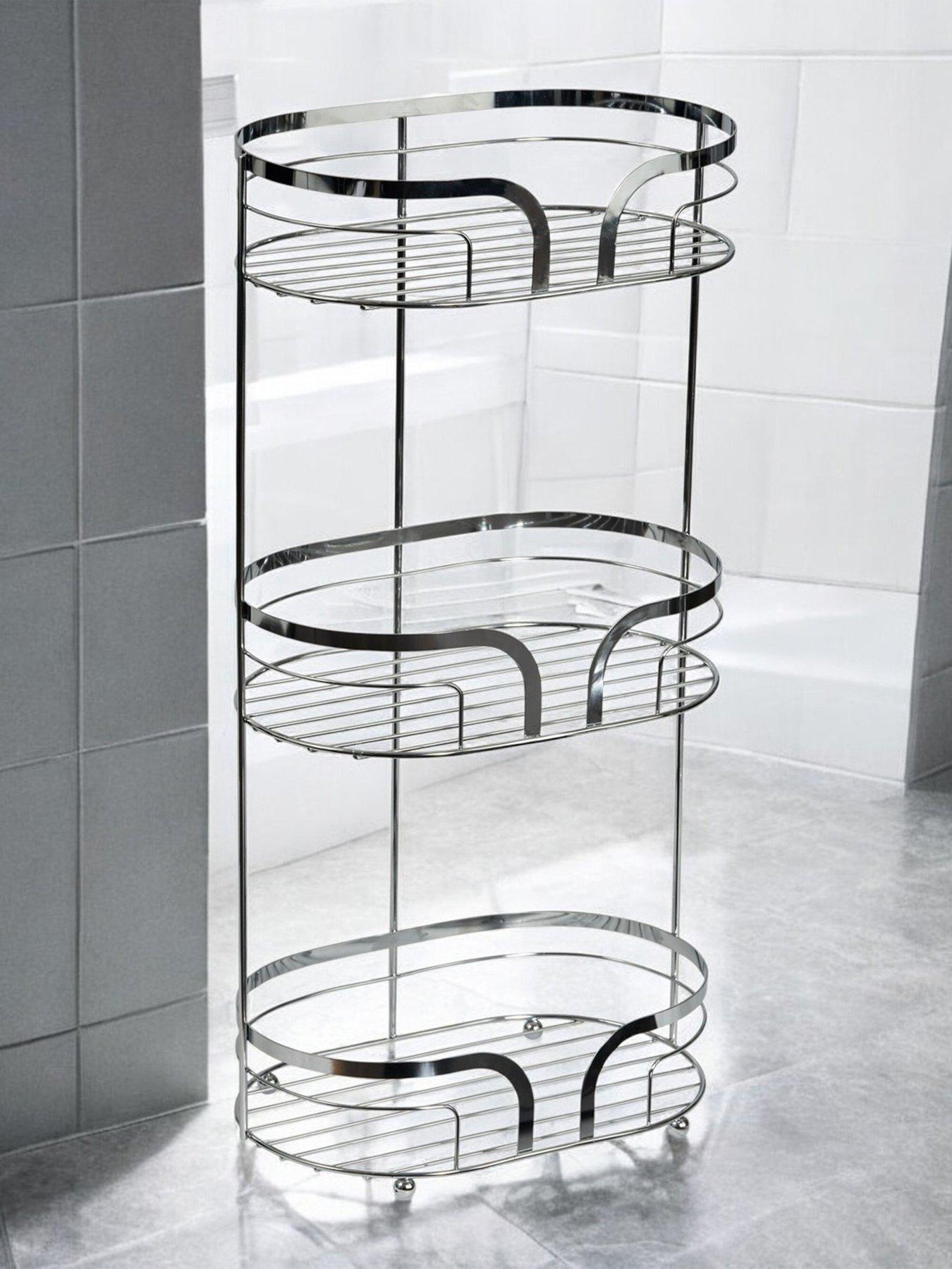 Showerdrape Dante Freestanding Bathroom Floor Shower Caddy