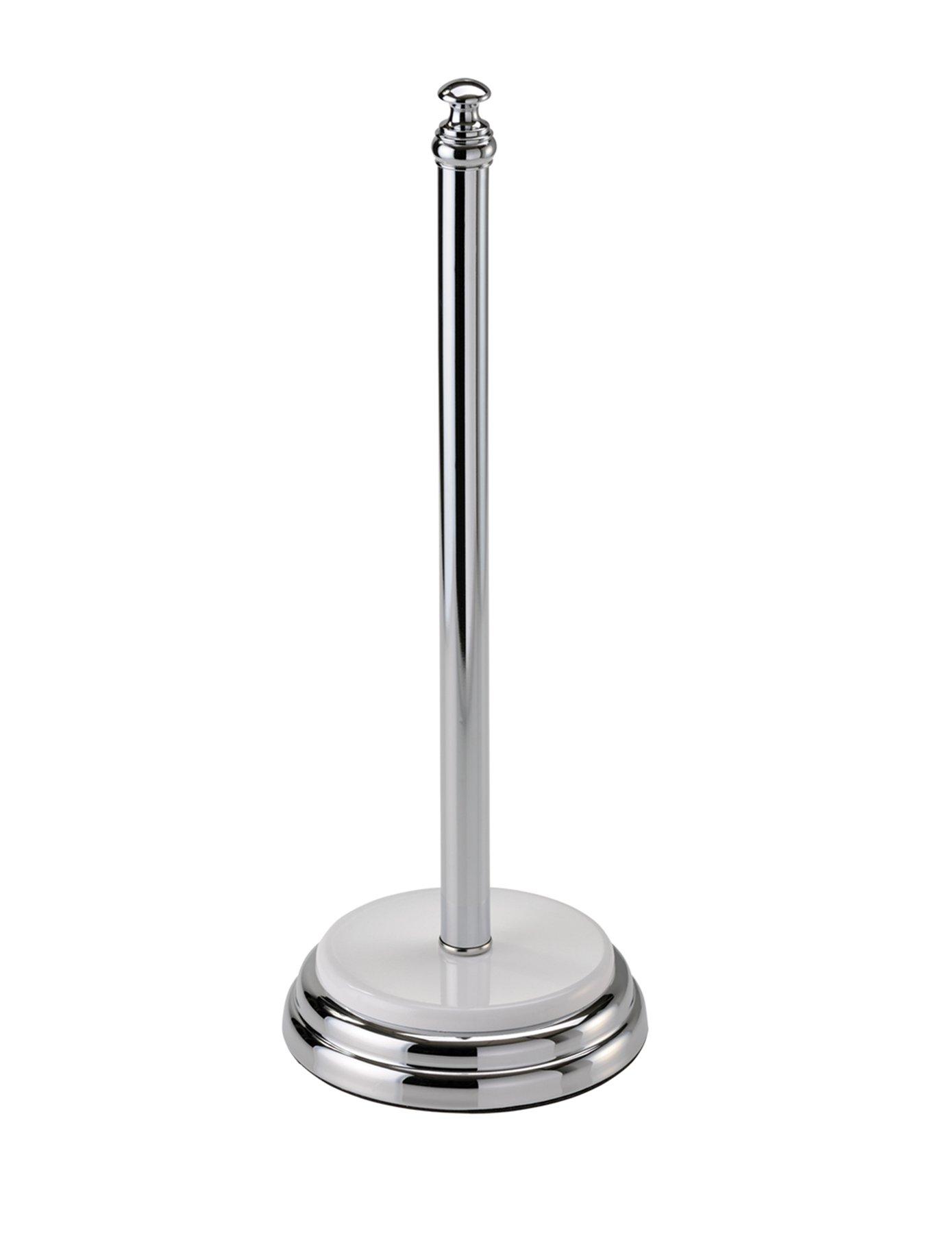 Image 3 of 3 of Showerdrape Opera White/Chrome Freestanding Spare Toilet Roll Holder