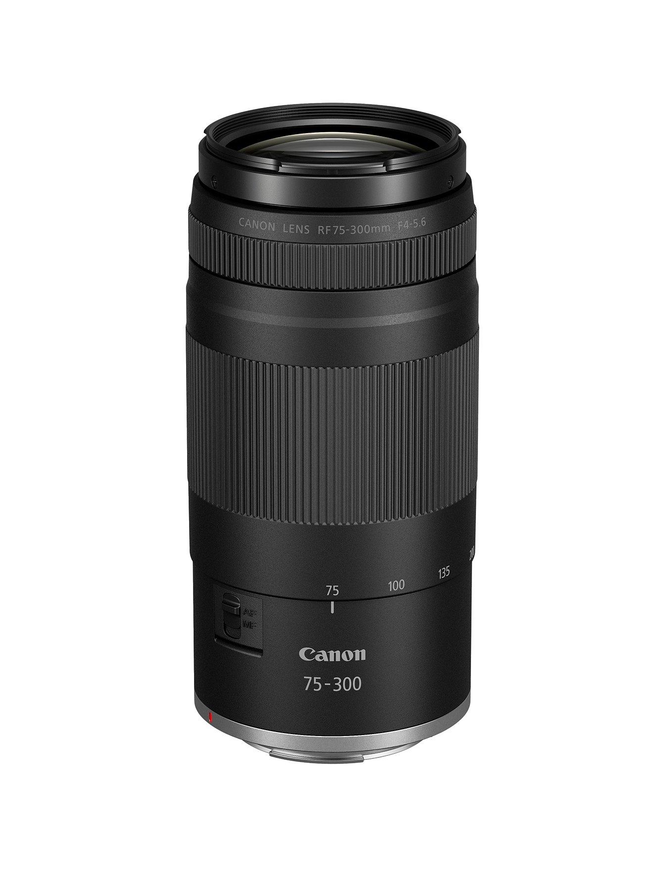 Canon RF 75-300mm F4-5.6 Telephoto Zoom Lens - Black