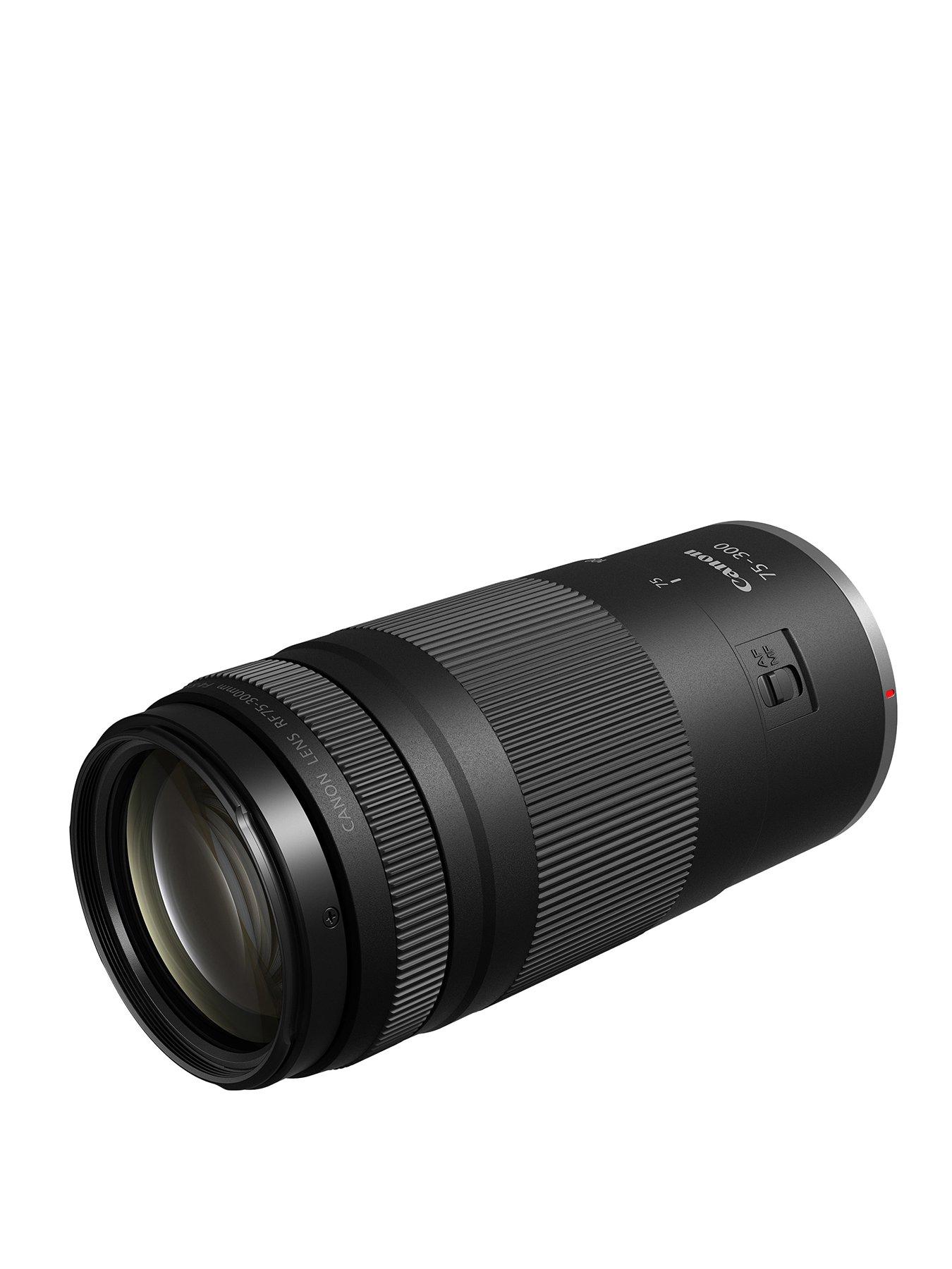Canon RF 75-300mm F4-5.6 Telephoto Zoom Lens - Black | Littlewoods