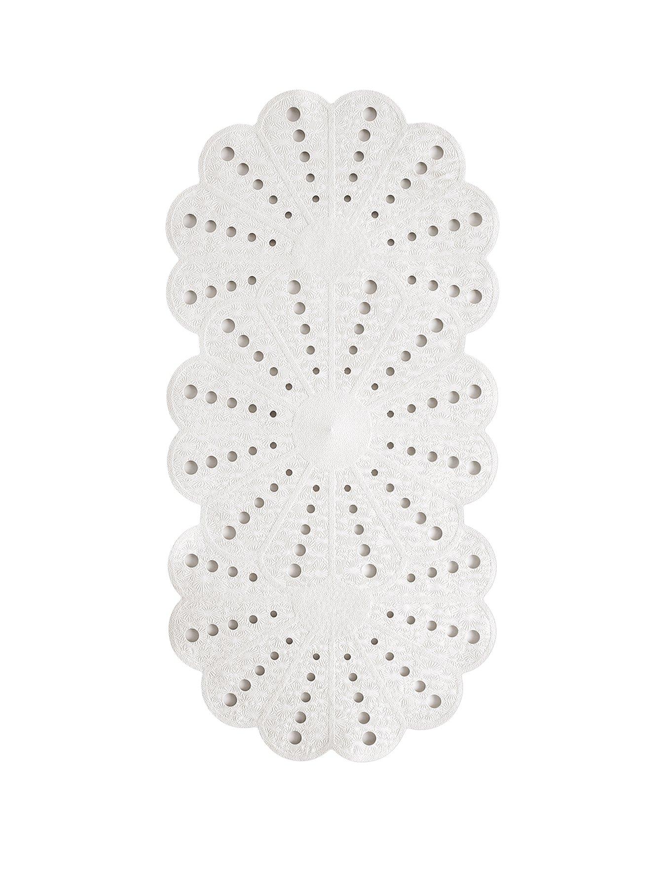 Image 1 of 4 of Showerdrape Petal White Anti-slip Bath Mat 740 x 360mm