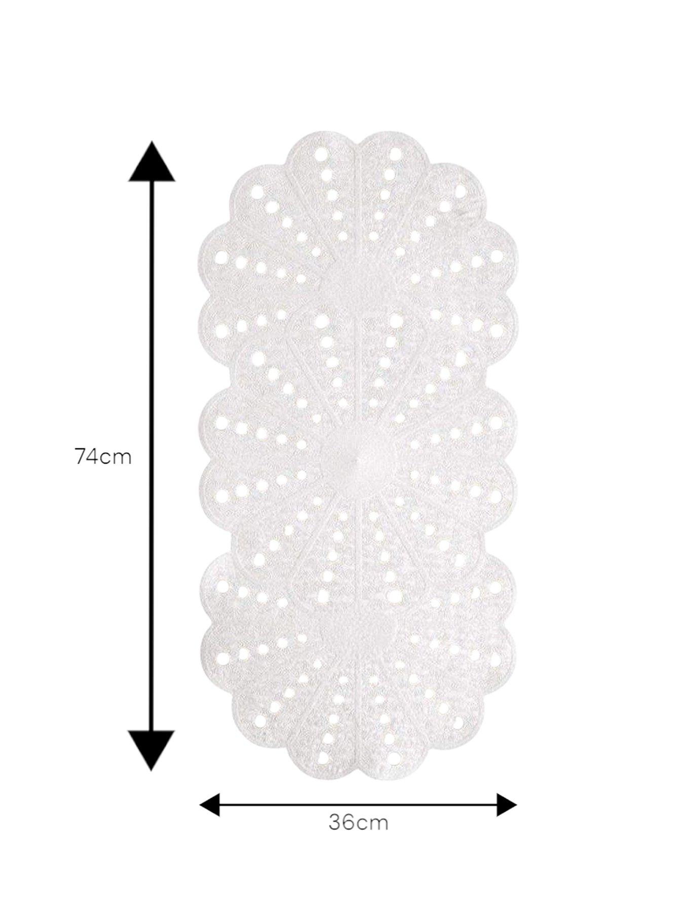 Image 4 of 4 of Showerdrape Petal White Anti-slip Bath Mat 740 x 360mm