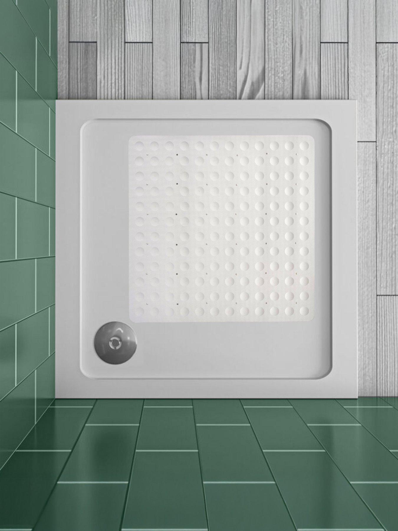 Image 1 of 4 of Showerdrape Orbit Anti-slip Shower Mat White