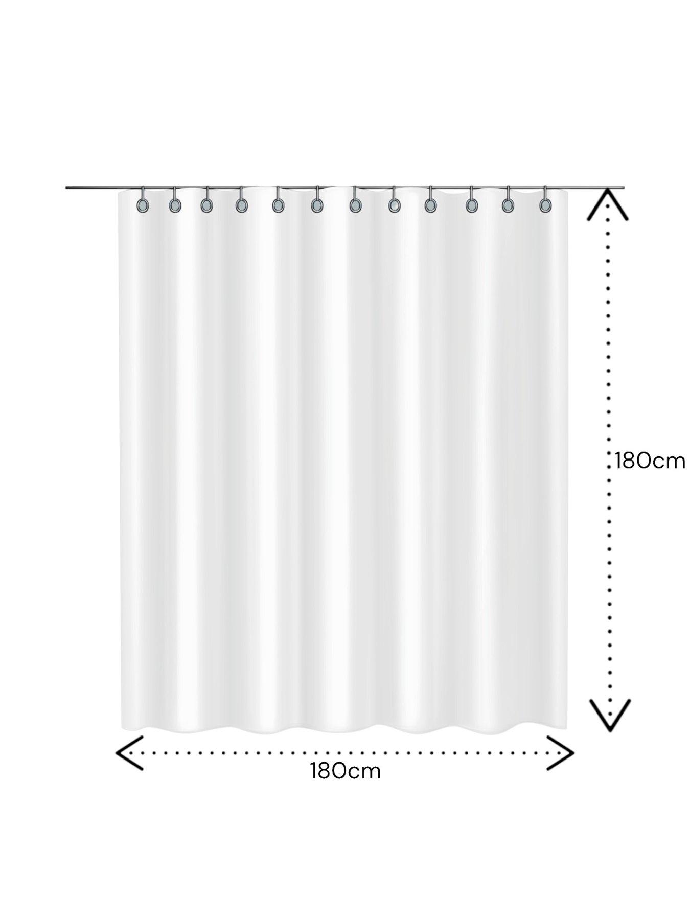 Image 3 of 3 of Showerdrape Bouquet White Floral Shower Curtain