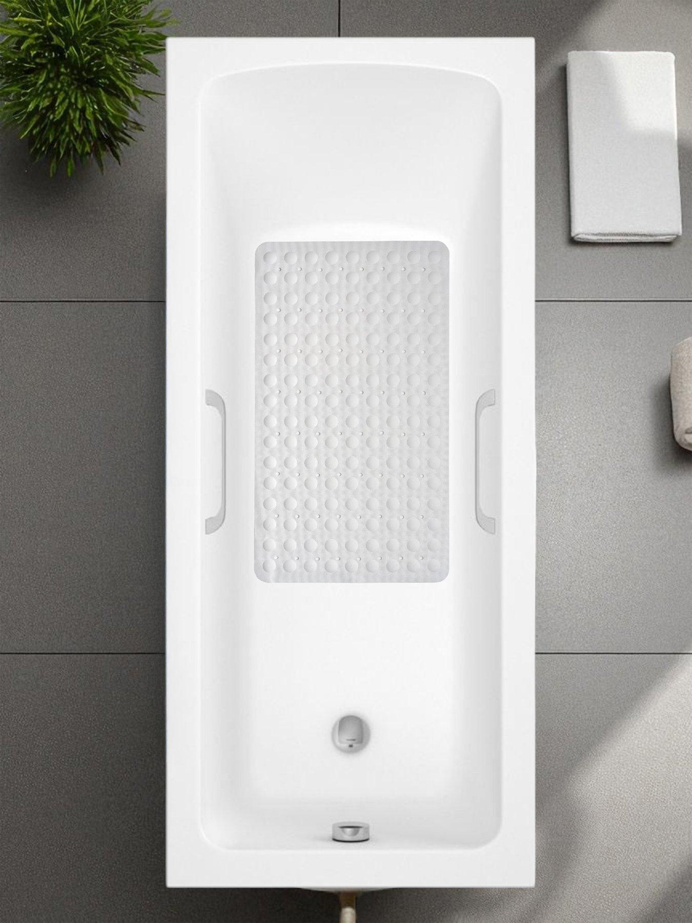 Image 1 of 4 of Showerdrape Orbit White Anti Slip Bath Mat 70cm x 40cm