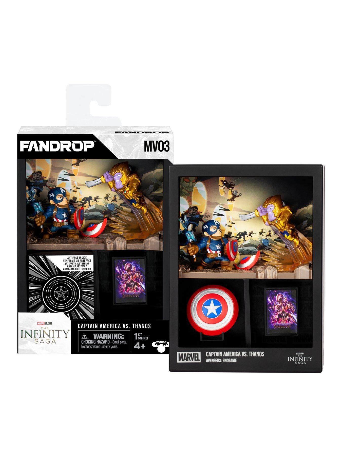  image of fandrop-fandrop-marvel-captain-america-vs-thanos-collectible-action-figures