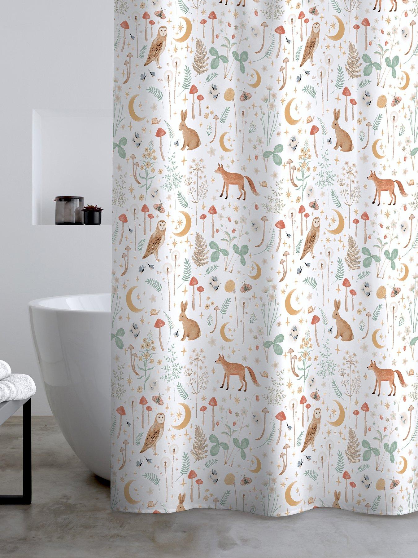 undefined Enchanted Twilight Shower Curtain- White