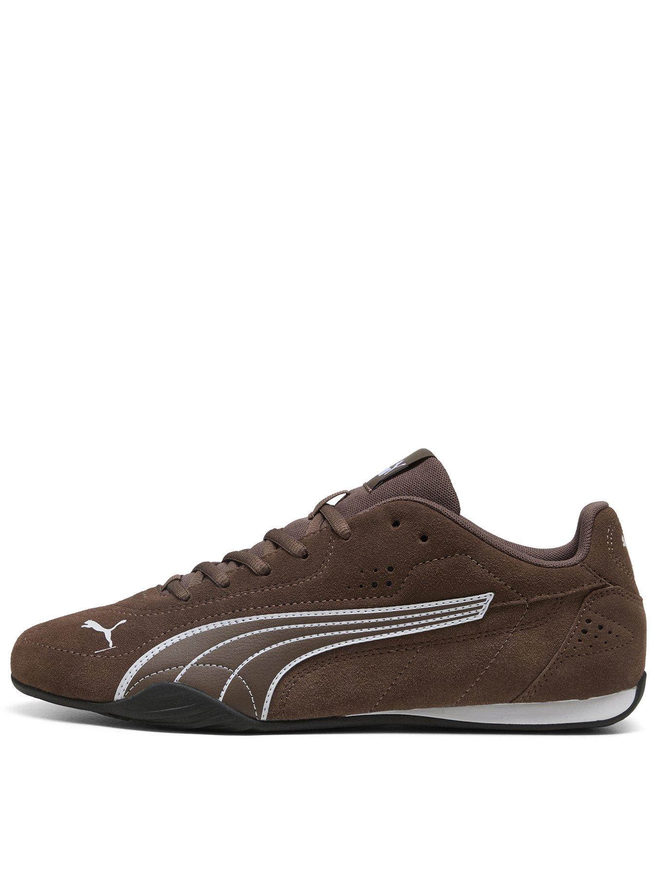 front image of puma-unisex-catch-sd-trainers-brown