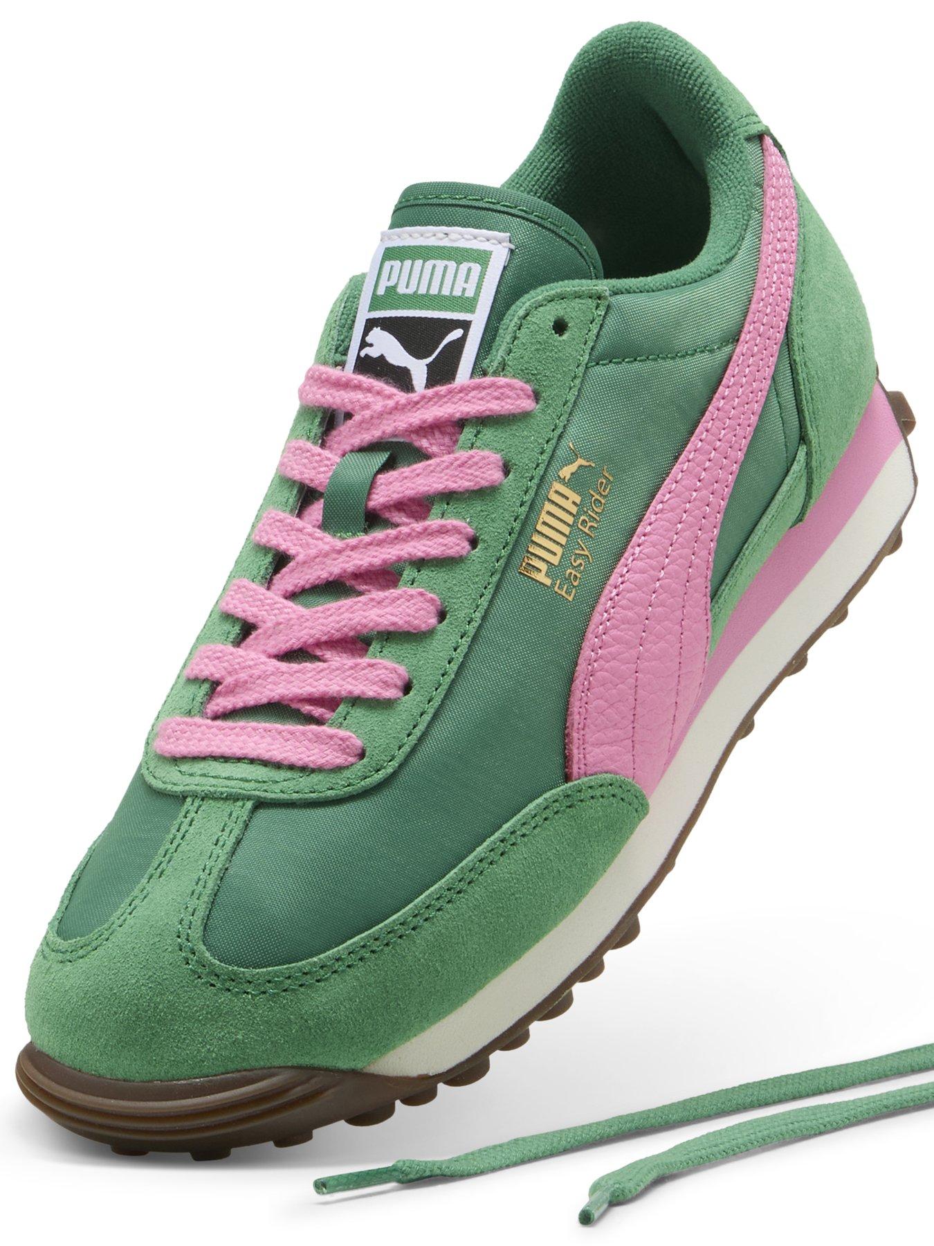  image of puma-womens-easy-rider-vintage-trainers-green