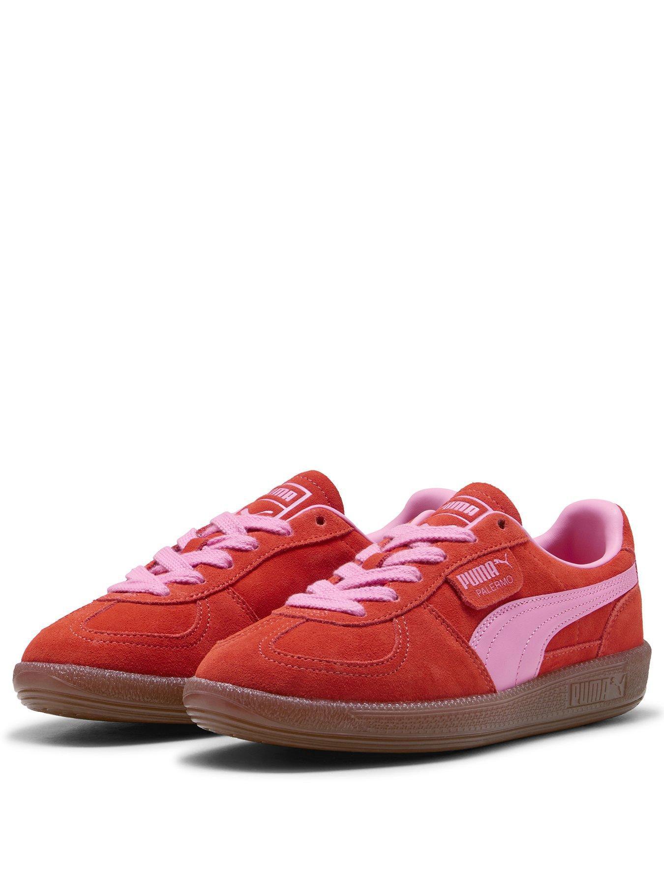  image of puma-womens-palermo-trainers-red