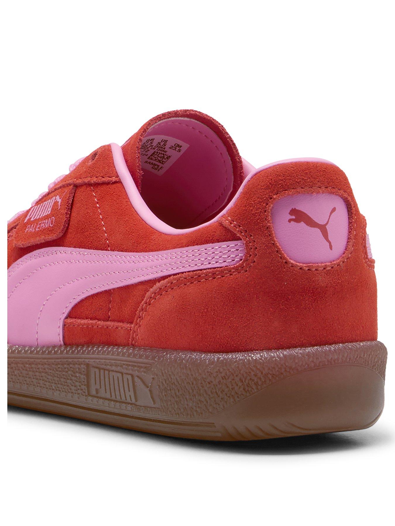  image of puma-womens-palermo-trainers-red