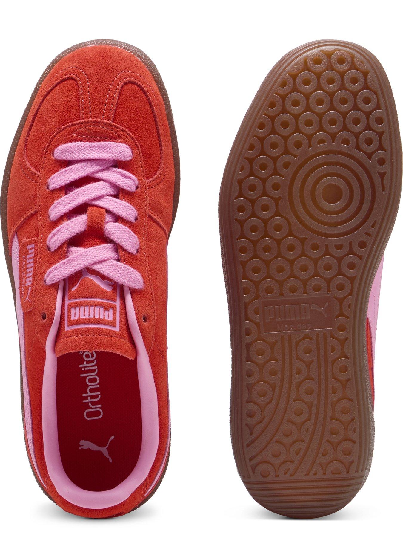  image of puma-womens-palermo-trainers-red