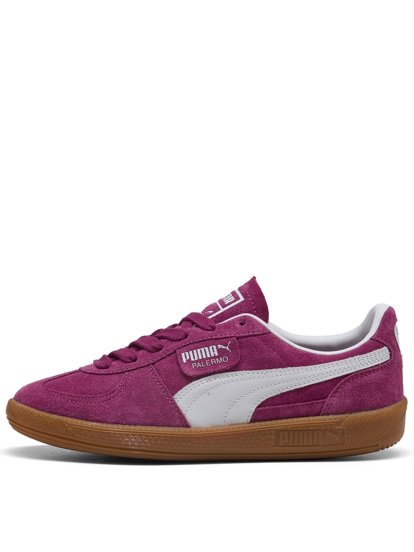  image of puma-womens-palermo-trainers-red
