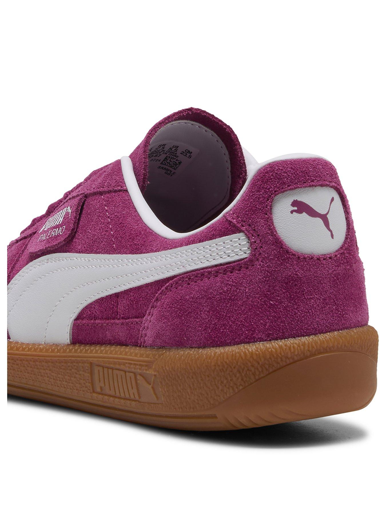  image of puma-womens-palermo-trainers-red