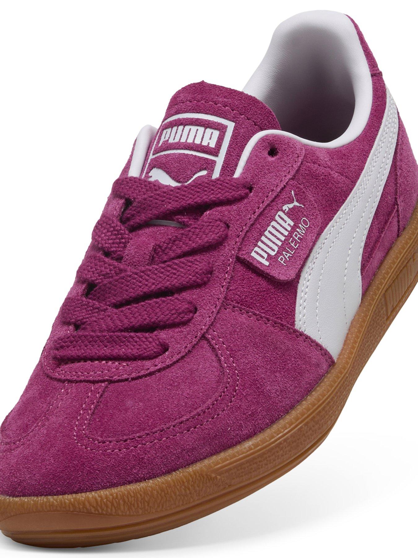  image of puma-womens-palermo-trainers-red