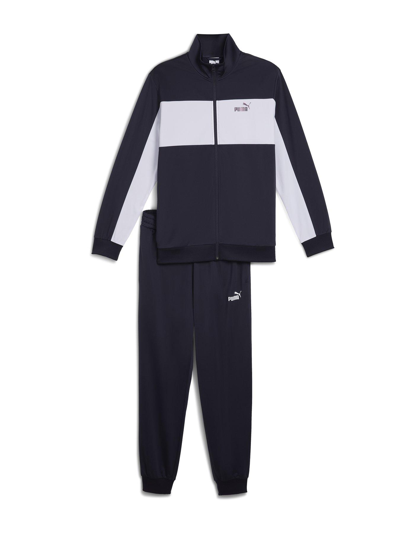 Puma Mens Poly Colorblock Suit - Navy Blue