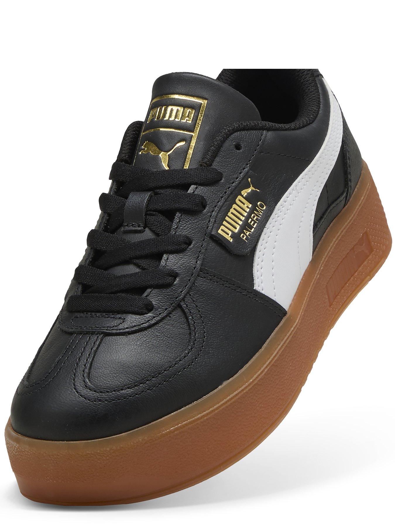  image of puma-womens-palermo-elevata-trainers-black