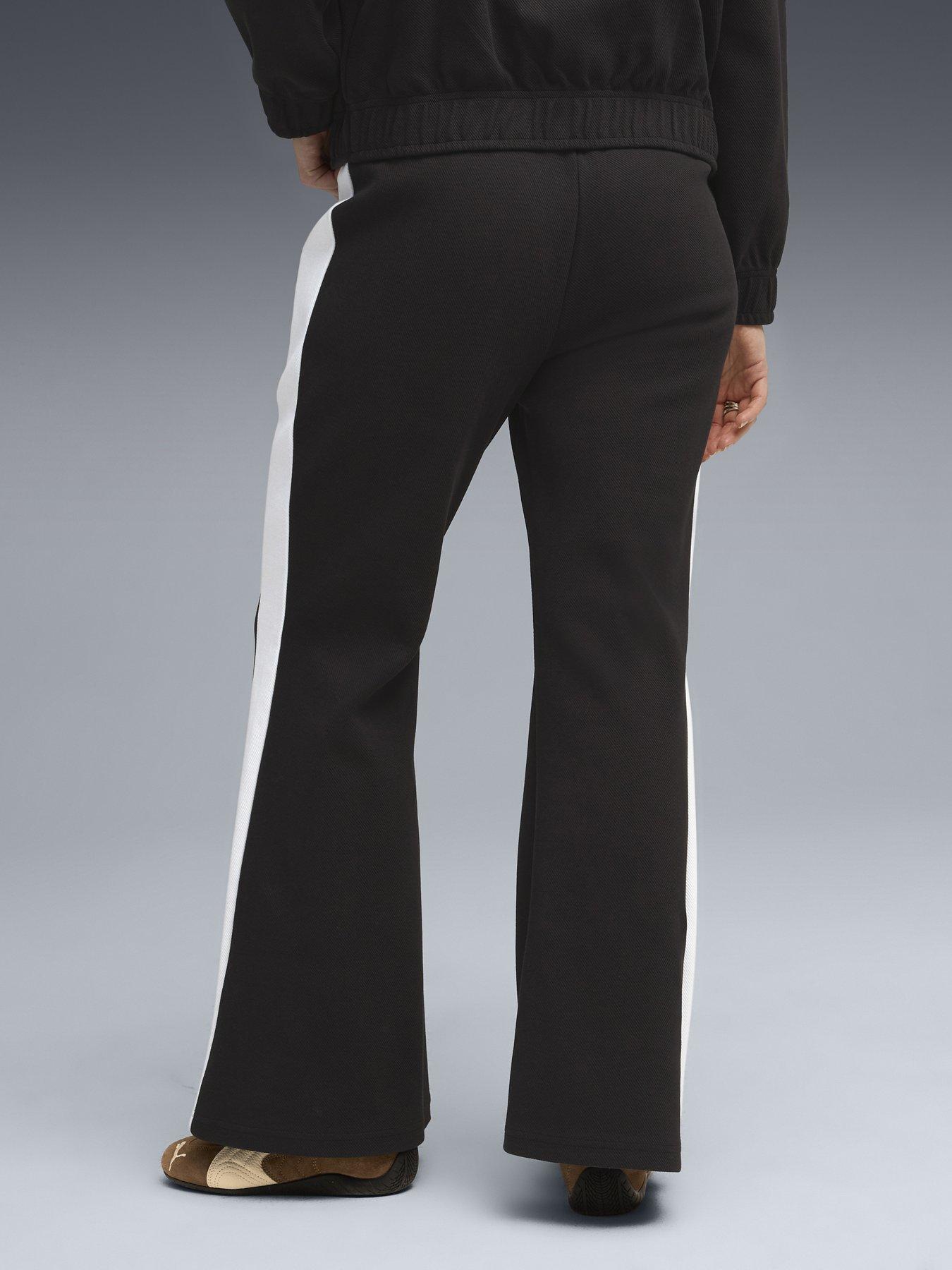  image of puma-womens-t7-flared-pants-black