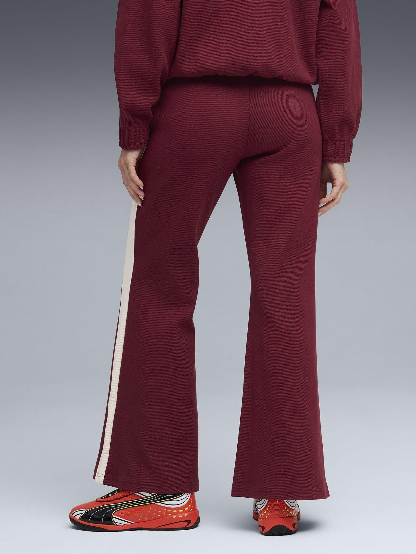 Image 2 of 6 of Puma Womens T7 Flared Pants - Red