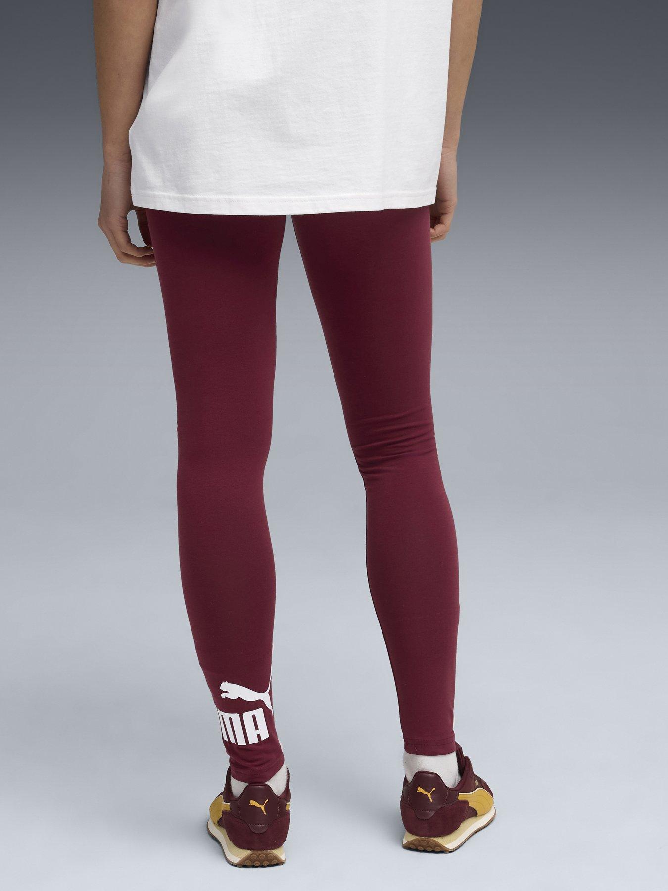 Image 2 of 5 of Puma Womens Essentials No 1 Logo Leggings - Red