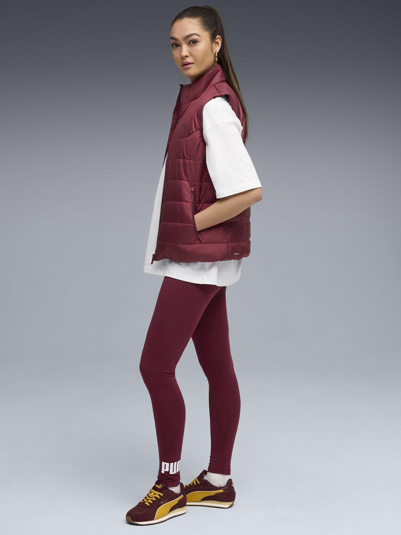 Image 3 of 5 of Puma Womens Essentials No 1 Logo Leggings - Red