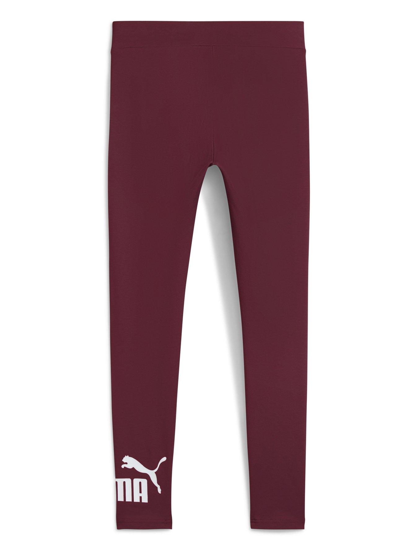 Image 4 of 5 of Puma Womens Essentials No 1 Logo Leggings - Red