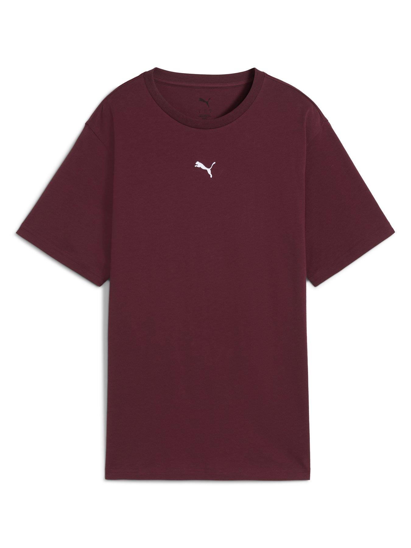 Image 5 of 6 of Puma Womens Essentials Relaxed Tee - Red