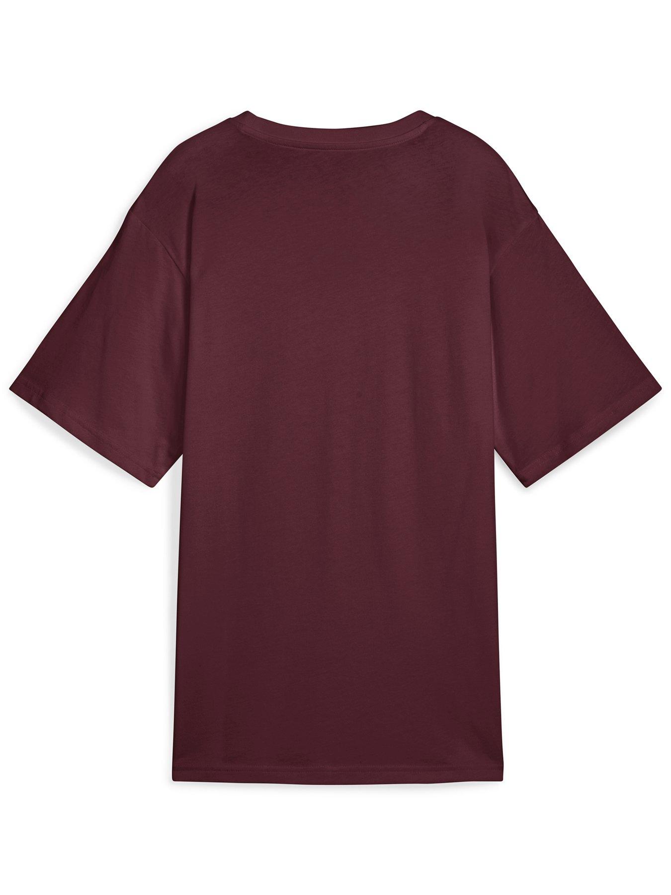 Image 6 of 6 of Puma Womens Essentials Relaxed Tee - Red