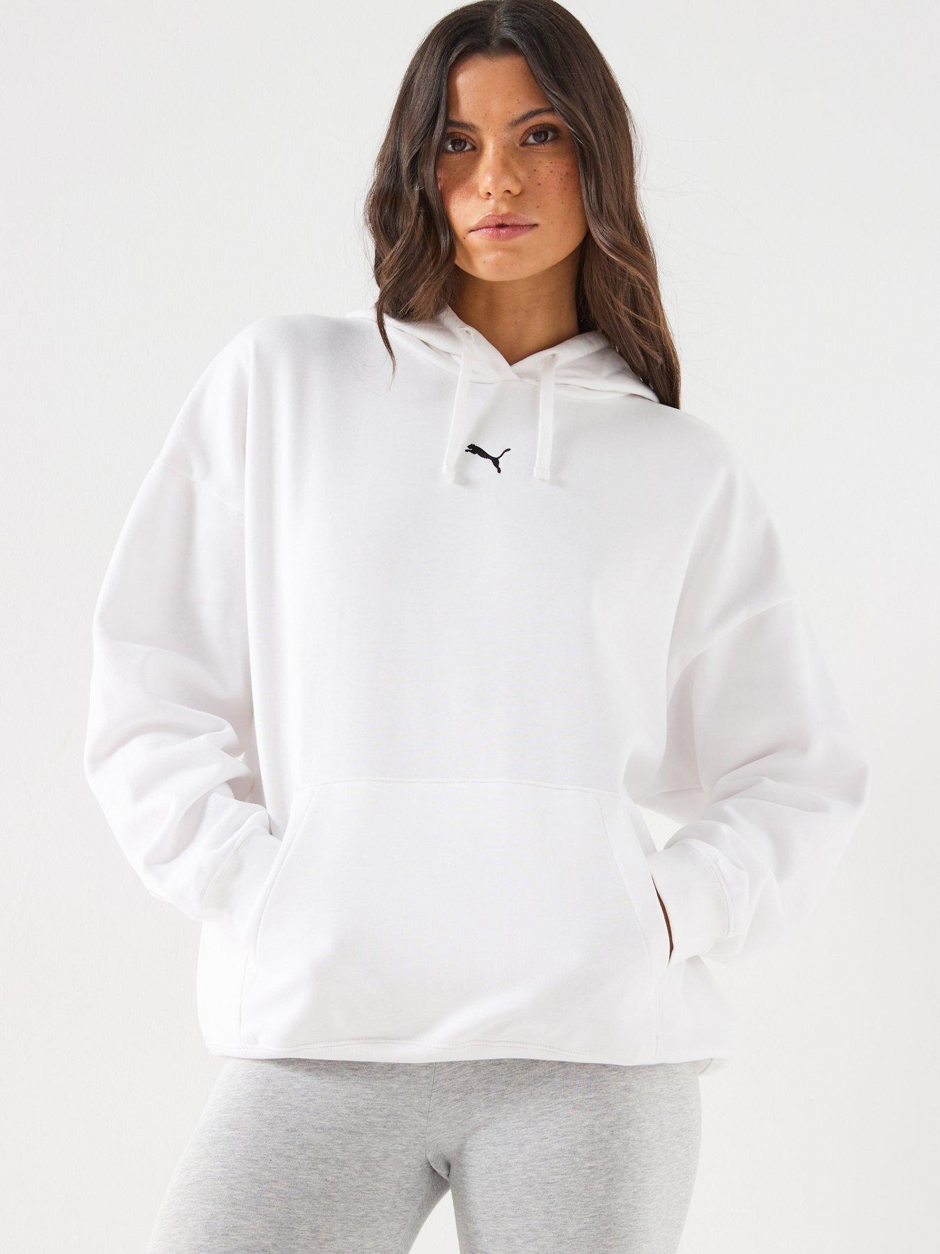  image of puma-womens-essentials-oversized-hoodie-fleece-white