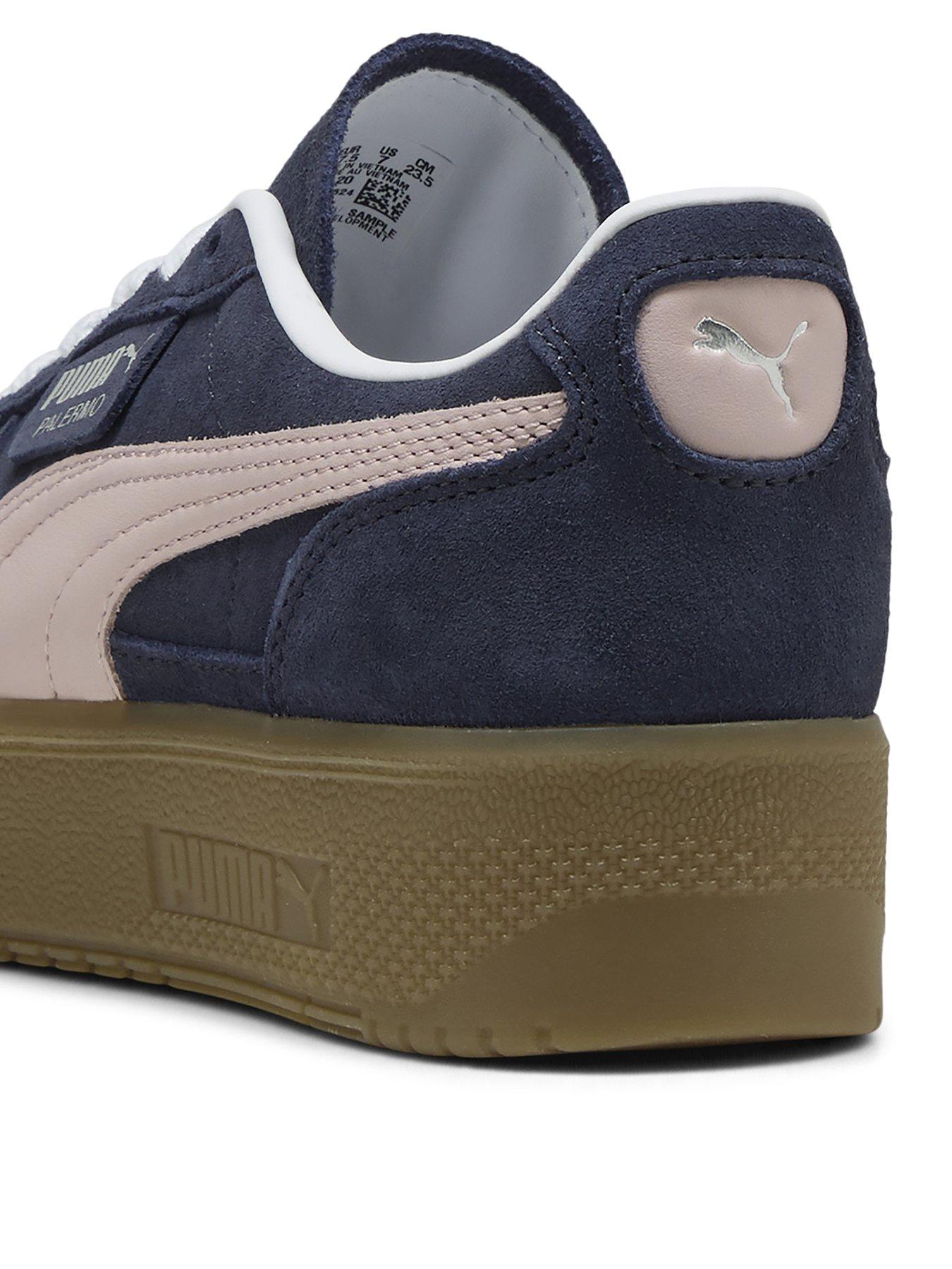  image of puma-womens-palermo-elevata-trainers-navy