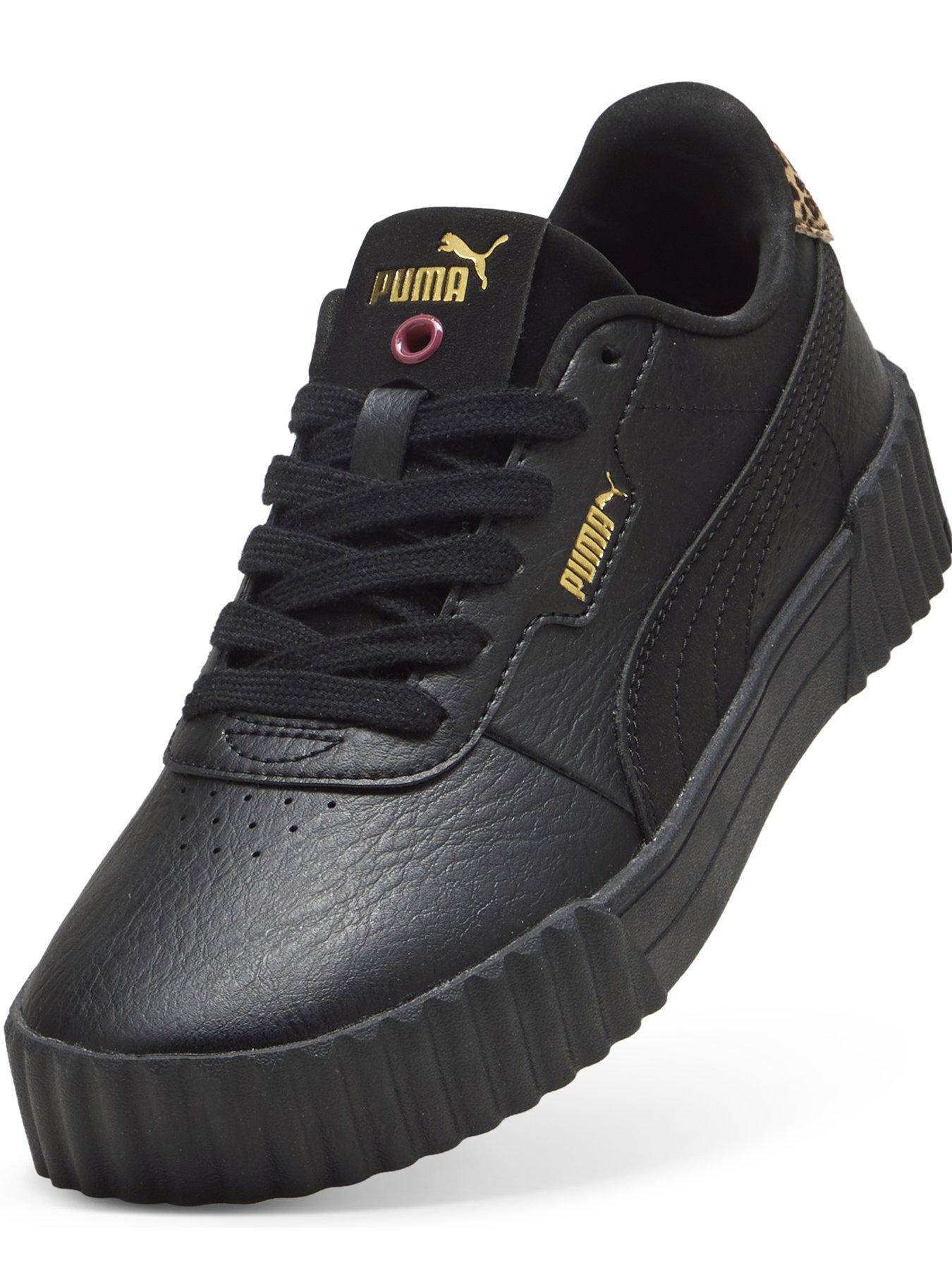  image of puma-womens-carina-30-animal-flair-trainers-black