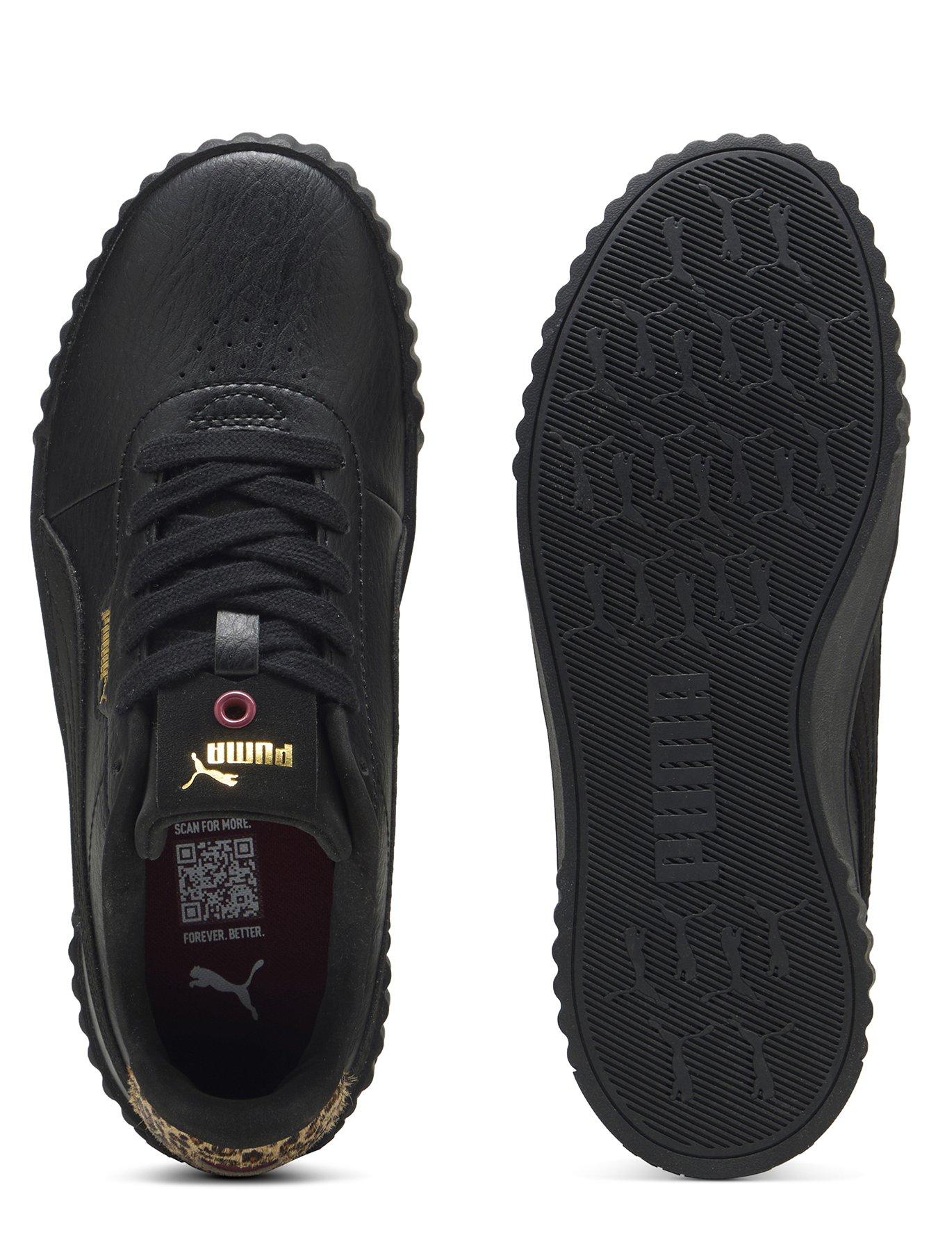  image of puma-womens-carina-30-animal-flair-trainers-black