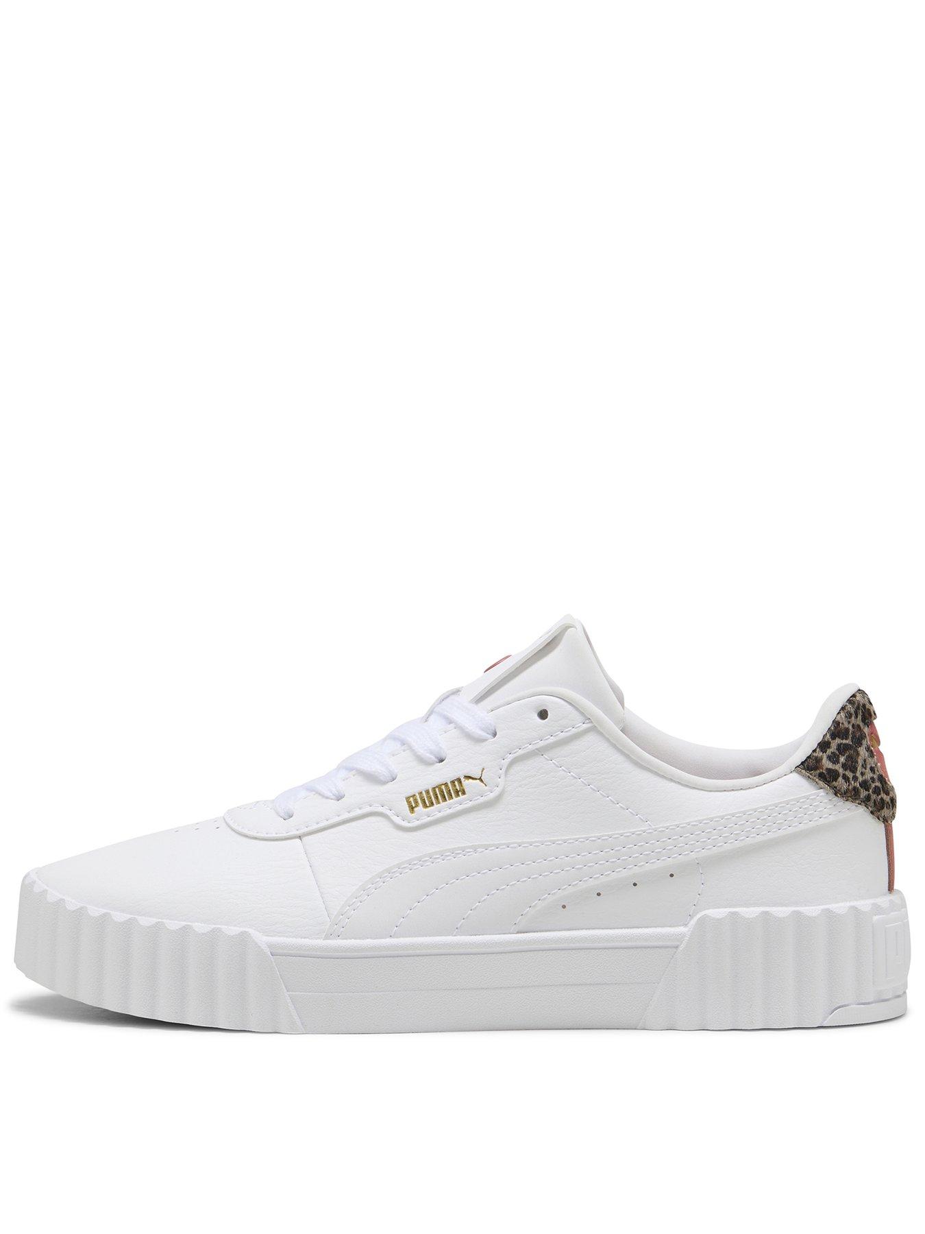 Image 1 of 6 of Puma Women's Carina 30 Animal Flair Trainers - White