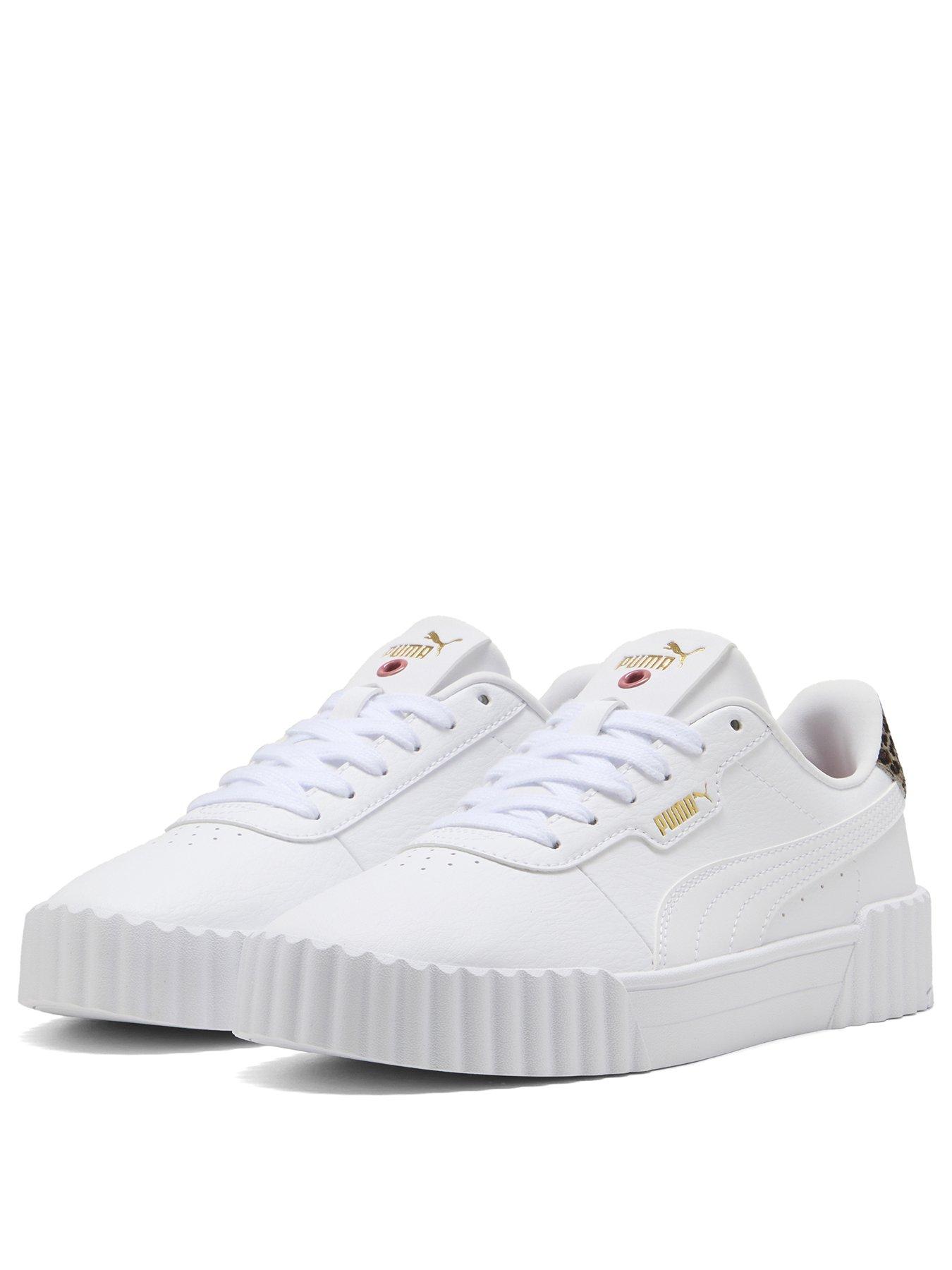 Image 2 of 6 of Puma Women's Carina 30 Animal Flair Trainers - White