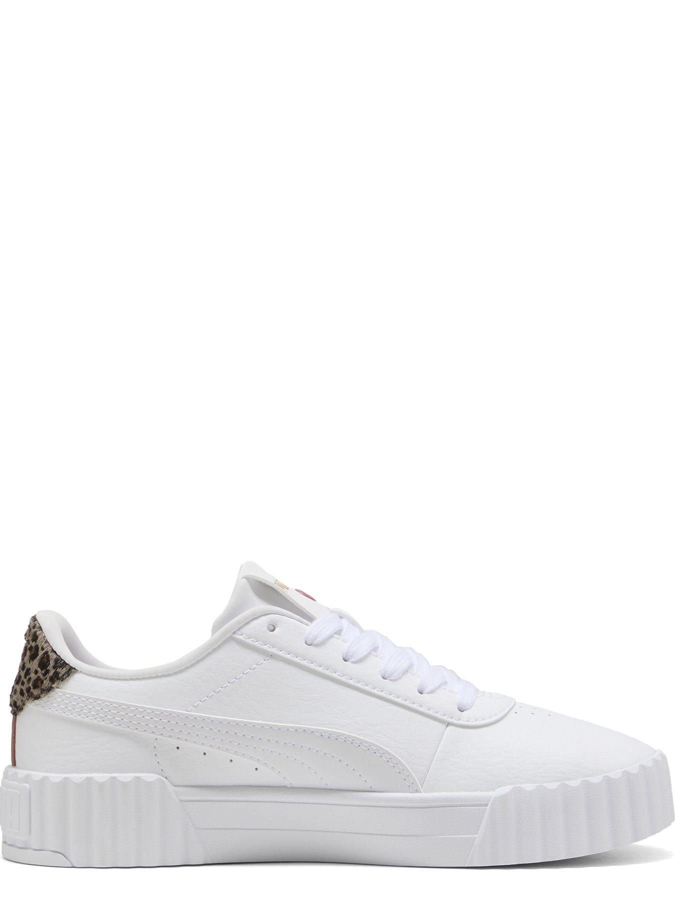 Image 4 of 6 of Puma Women's Carina 30 Animal Flair Trainers - White