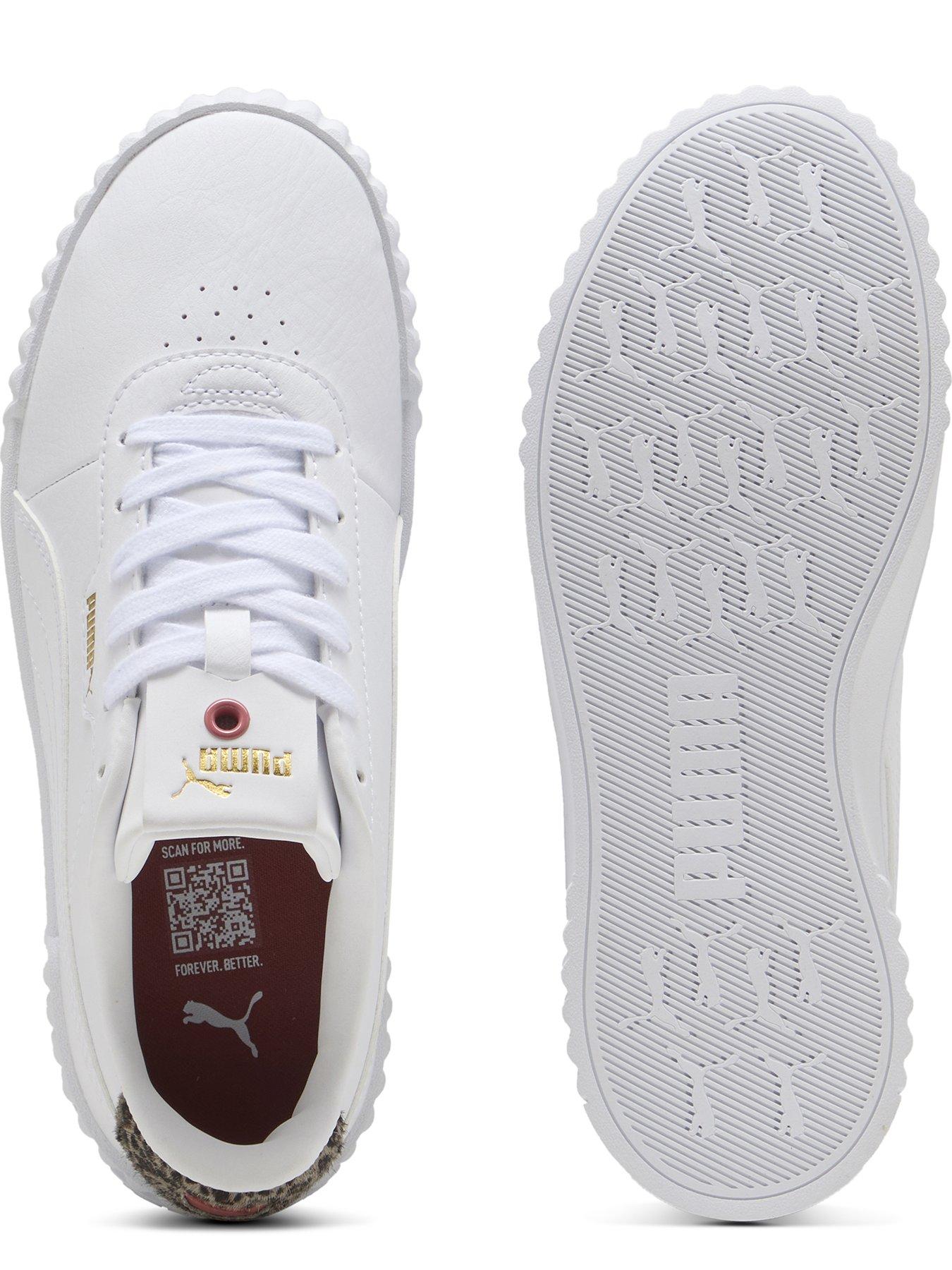 Image 5 of 6 of Puma Women's Carina 30 Animal Flair Trainers - White