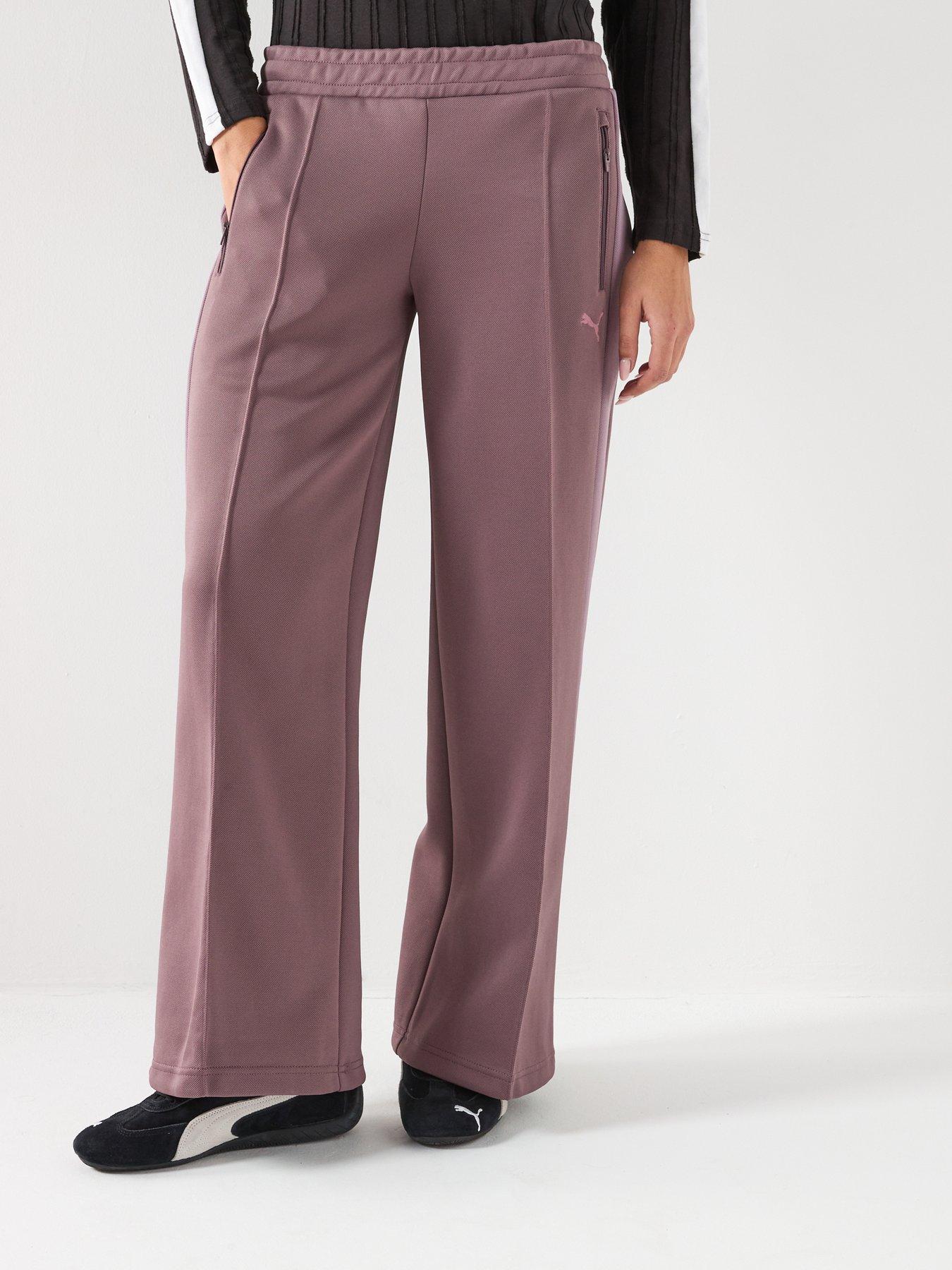  image of puma-t7-low-rise-track-pants-red