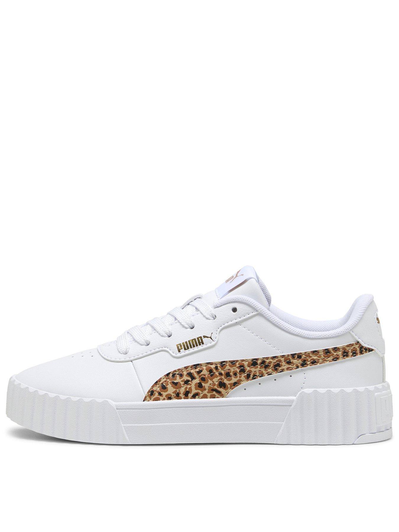 Puma Junior Girls Carina 30 Animal - White