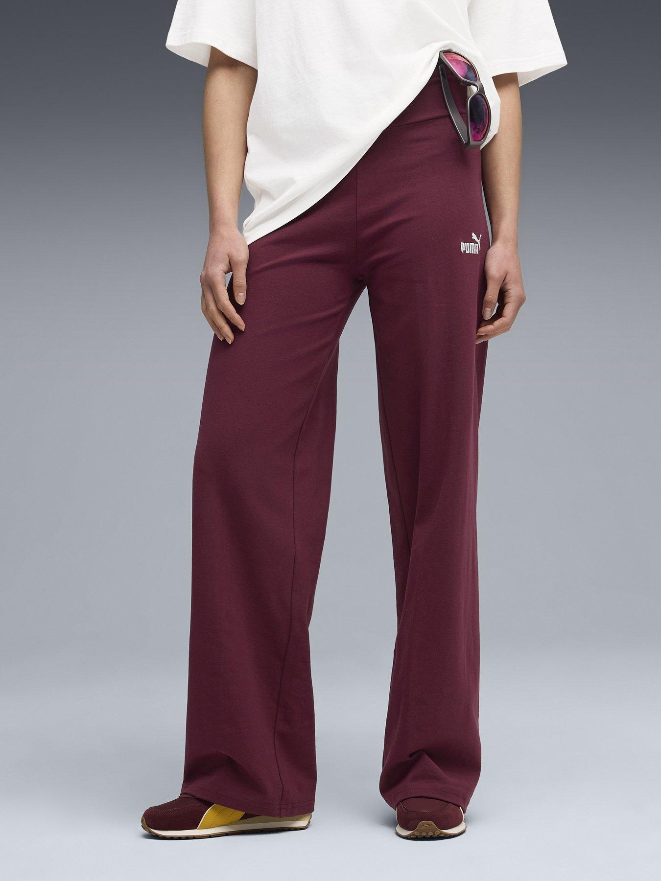 Puma Ess Small No. 1 Logo High-waist Straight Leggings -red