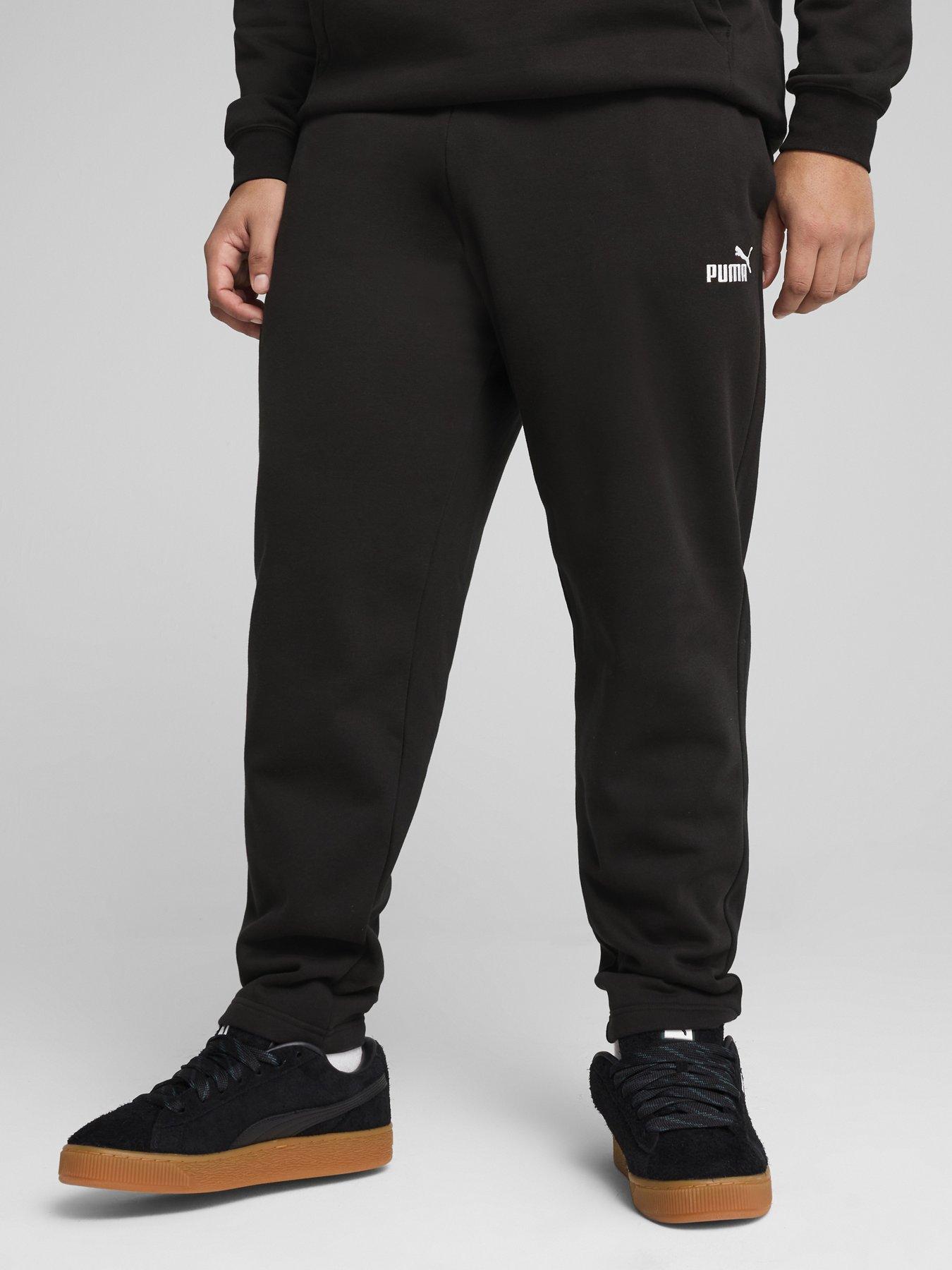  image of puma-mens-essentials-no-1-logo-sweatpants-fleece-black